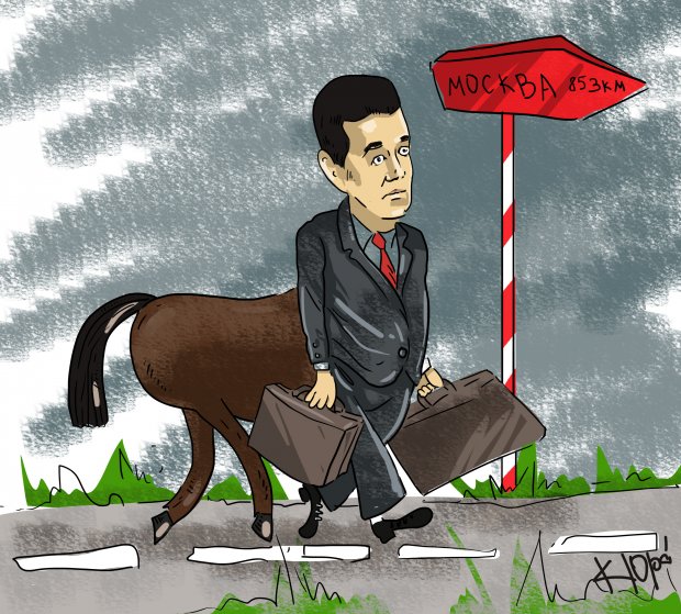 Карикатура тижня. Втеча скандального Онищенка