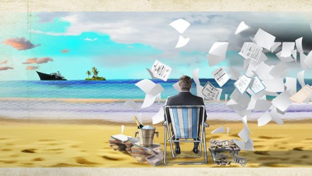 Карикатурист дотепно показав, як ховають гроші олігархи в Росії