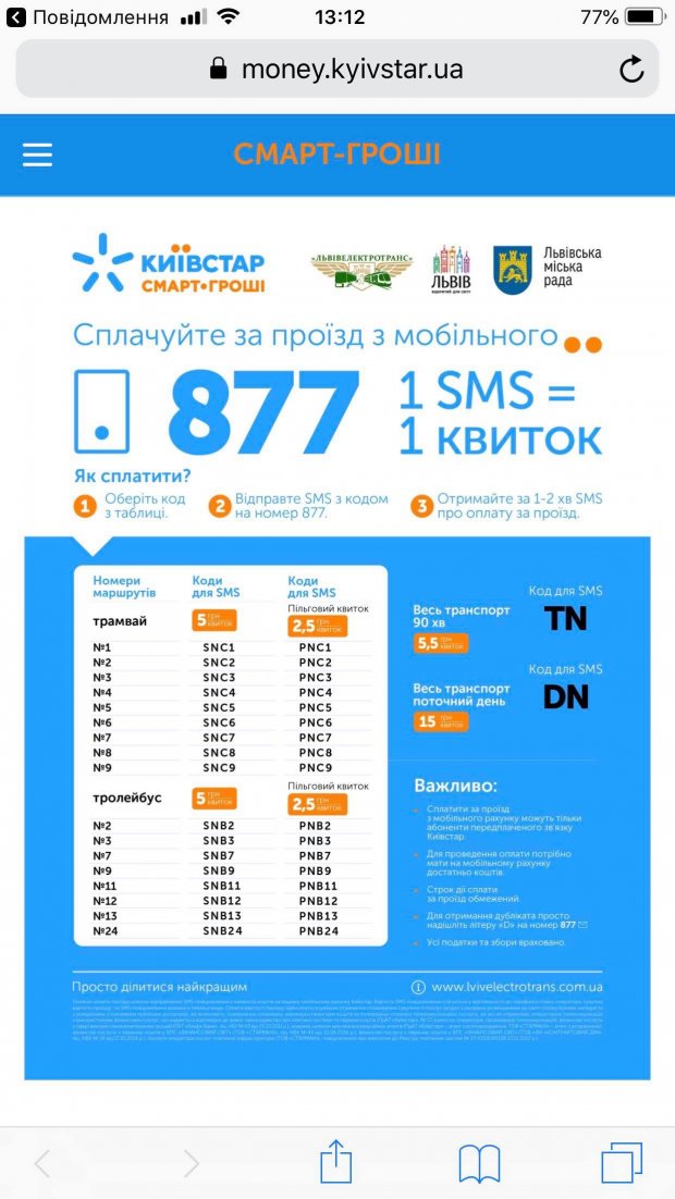 Вибірковий прогрес: у Вінниці, Івано-Франківську та Львові проїзд можна буде оплатити смс-кою