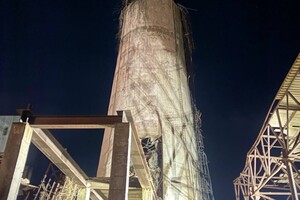 В Одессе возобновили работу котельной, на которой обвалилась 100-метровая труба 