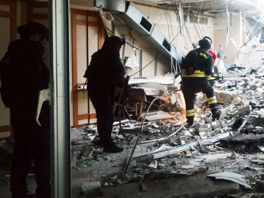 Нацполіція опублікувала відео з нагрудних камер патрульних, зроблене відразу після удару по Чернігову (відео)