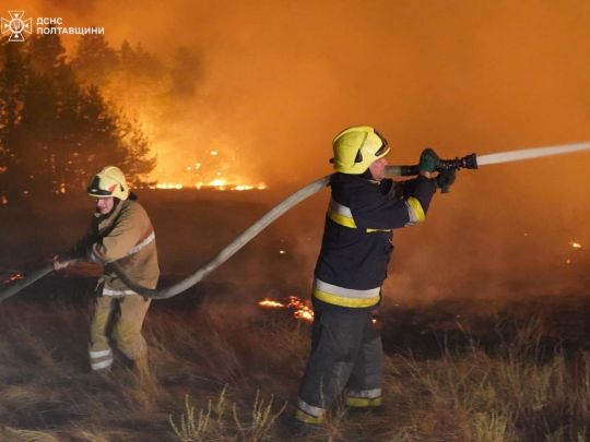«Я збивала вогонь віником з бур’янів, а мій водій носив воду відрами»: на Полтавщині вирує масштабна пожежа